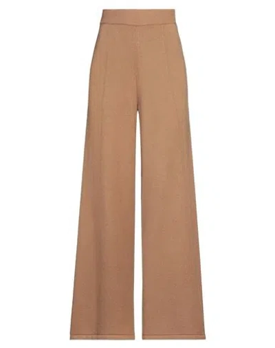 Noodle Italia Woman Pants Camel Size S Viscose, Polyester, Polyamide In Beige