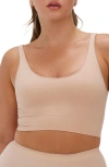 Noodyskin Seamless Body Smooth Scoop Neck Top In Nude