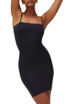 Noodyskin Seamless Forming Straps Dress In Black