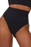 Noodyskin Seamless Scuplt High-waisted Panties In Black