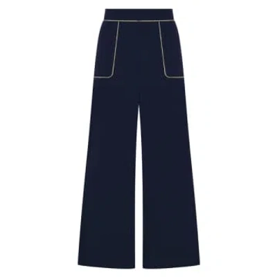 Nooki Design Clipper Trousers In Navy In Blue