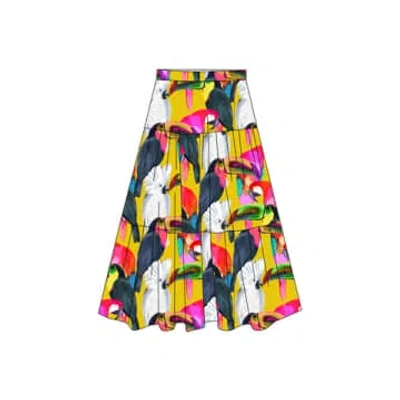 Nooki Design Crystal Tiered Skirt-yellow Mix