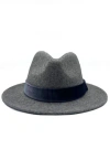 Nooki Design Frankie Wool Fedora-grey In Grey