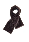 Nooki Design Women's Grey Rivington Faux Fur Scarf Charcoal