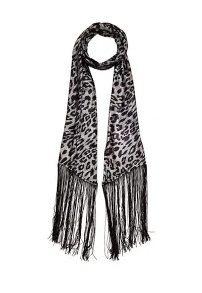 Nooki Design Women's Stevie Lame Scarf-silver Leo In Metallic
