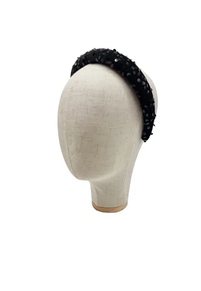 NOOKI DESIGN WOMEN'S ALBION SEQUIN HEADBAND IN BLACK