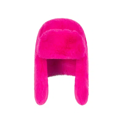 Nooki Design Women's Billie Faux Fur Trapper-hot Pink