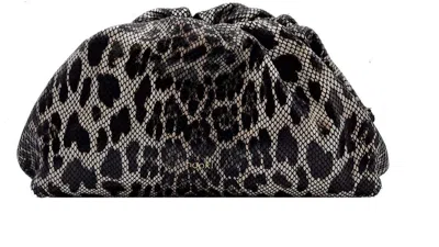 Nooki Design Women's Black Lucinda Clutch Bag-snake In Brown