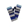 Nooki Design Women's Blue Dora Chevron Wrist Warmer In Navy Mix In Blue