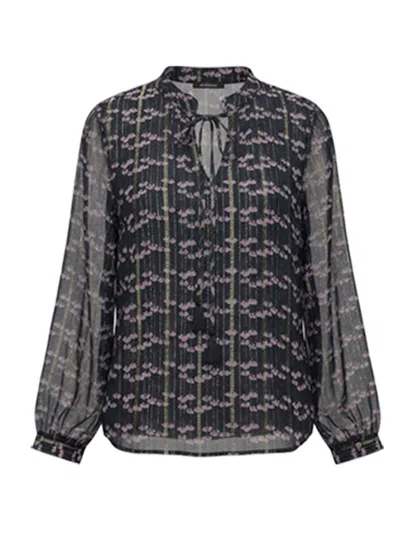 Nooki Design Women's Blue Ellen Blouse - Multi