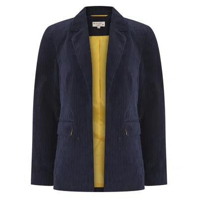 Nooki Design Women's Blue Elodie Cord Blazer
