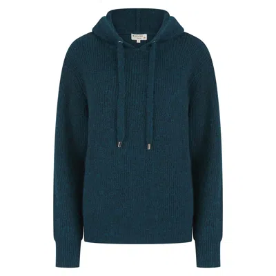 Nooki Design Women's Blue Norwood Knitted Hoodie In Teal Mix