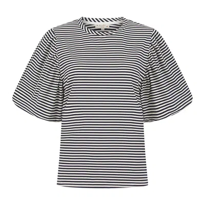 Nooki Design Women's Blue Rhea Top In Navy & White Stripe