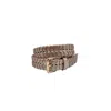 Nooki Design Women's Bradley Woven Belt In Gold In Gold