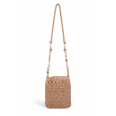 Nooki Design Women's Brown Billie Crochet Phone Bag - Tan