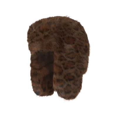 Nooki Design Women's Brown Billie Faux Fur Trapper-chocolate Leo