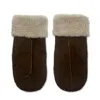 Nooki Design Women's Brown Fleur Mittens In Chocolate In Brown
