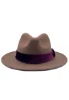 NOOKI DESIGN WOMEN'S BROWN FRANKIE WOOL FEDORA-MINK