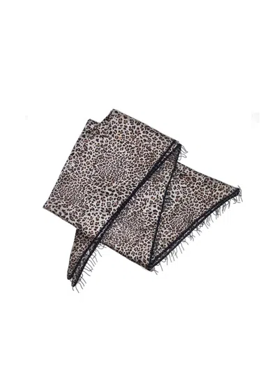 Nooki Design Women's Brown Frankin Scarf - Leopard