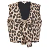Nooki Design Women's Brown Leopard Padded Gilet In Brown