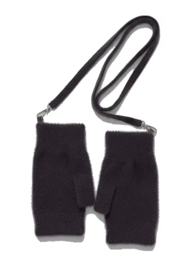 Nooki Design Women's Chadwick Fingerless Mittens - Black