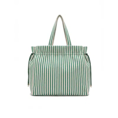 Nooki Design Women's Deckchair Towelling Tote - Green
