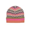 Nooki Design Women's Dora Chevron Beanie In Pink Mix In Pink