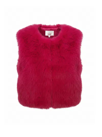 Nooki Design Women's Edelweiss Faux Fur Gilet - Hot Pink