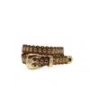 Nooki Design Women's Gold / Brown Stacey Belt - Copper In Gold/brown