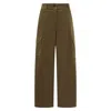 Nooki Design Women's Green Bessie Cord Cargos In Khaki In Green