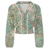 Nooki Design Women's Green Lesanne Top - Sage Mix In Green