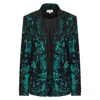 Nooki Design Women's Green Willow Sequin Blazer In Green