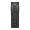 Nooki Design Women's Grey / Silver Philippa Sequin Skirt In Gunmetal In Black