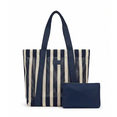 Nooki Design Women's Hackney Stripe Shopper - Blue Mix