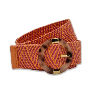 Nooki Design Women's Kayleigh - Orange Ikat In White