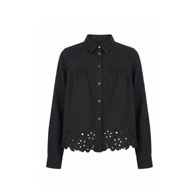 Nooki Design Women's Koren Embroidered Blouse In Black