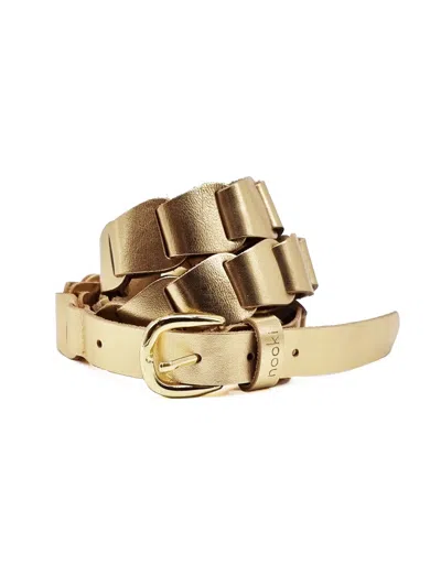 Nooki Design Lana Leather Belt In Gold