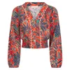 Nooki Design Women's Lesanne Top - Red Mix In Red