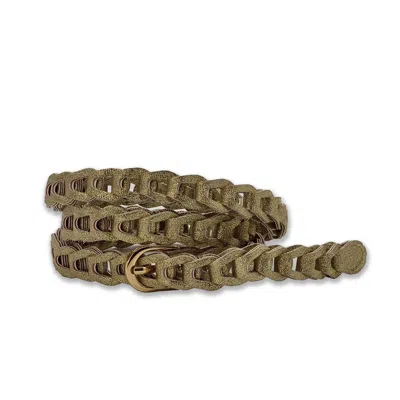 Nooki Design Women's Loop Belt - Gold In Neutral