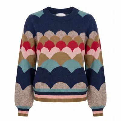 Nooki Design Women's Mabel Knit Jumper - Multi In Brown