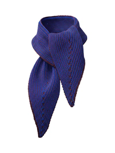 Nooki Design Women's Madria Rib Knit Scarf - Blue Mix