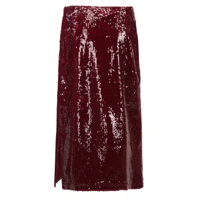 Nooki Design Women's Meleka Sequin Skirt-red