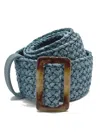 Nooki Design Mimi Woven Belt -blue In Blue