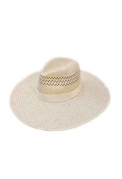 Nooki Design Women's Neutrals Beth Oversized Fedora Hat - Ivory In White