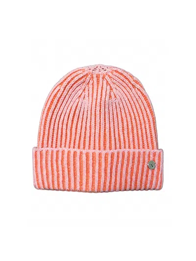 Nooki Design Women's Orange Madria Beanie Hat - Coral Mix