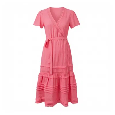 Nooki Design Women's Pink Bailey Maxi Wrap Dress - Bubblegum