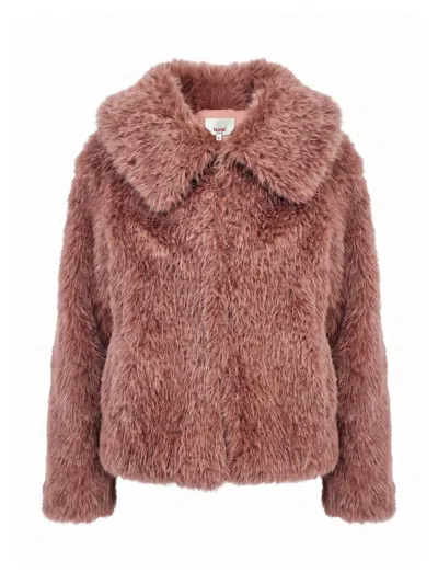 Nooki Design Women's Pink Galaxy Faux Fur Jacket - Rose