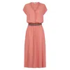 Nooki Design Women's Pink / Purple Cece Maxi Dress - Coral In Pink/purple