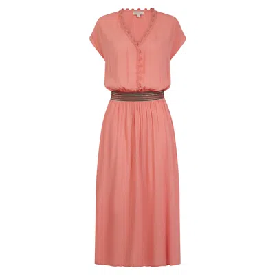 Nooki Design Women's Pink / Purple Cece Maxi Dress - Coral In Pink/purple