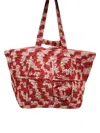 Nooki Design Glasto Crochet Tote-pink In Pink/purple